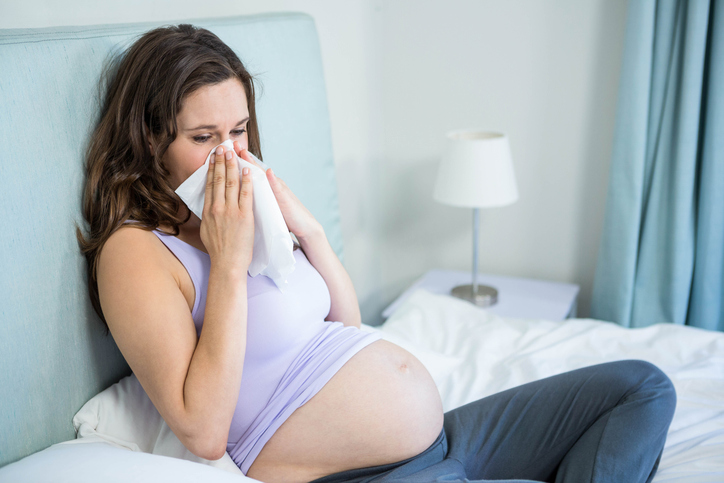 Gravid kvinne med influensa