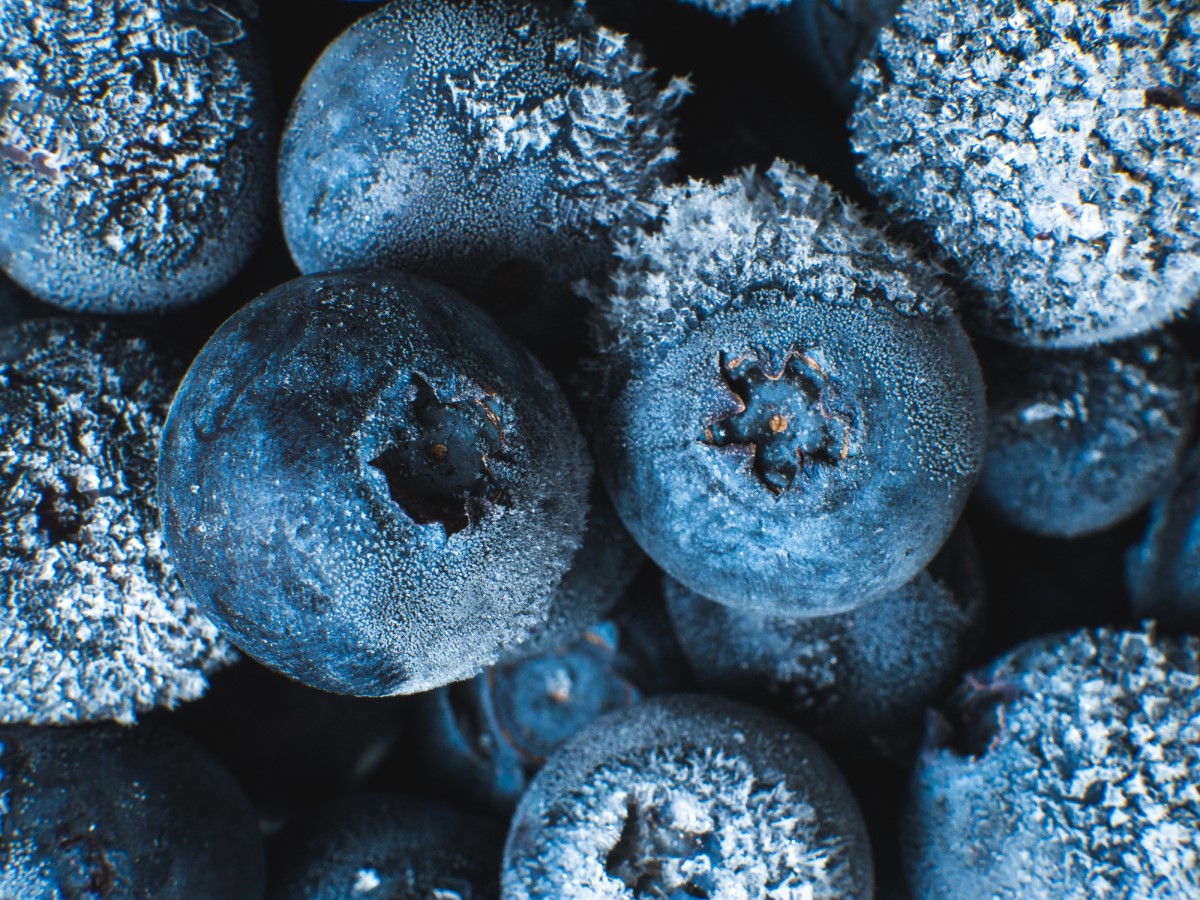 Frosne blåbær som en kilde til vitamin C