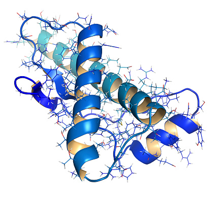 mikroskopisk struktur av prionprotein