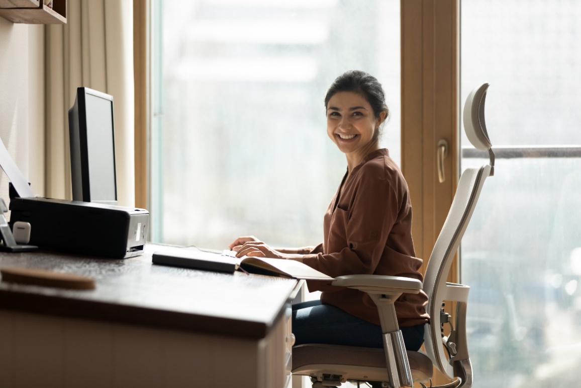 Eksempel på en ergonomisk kontorstol