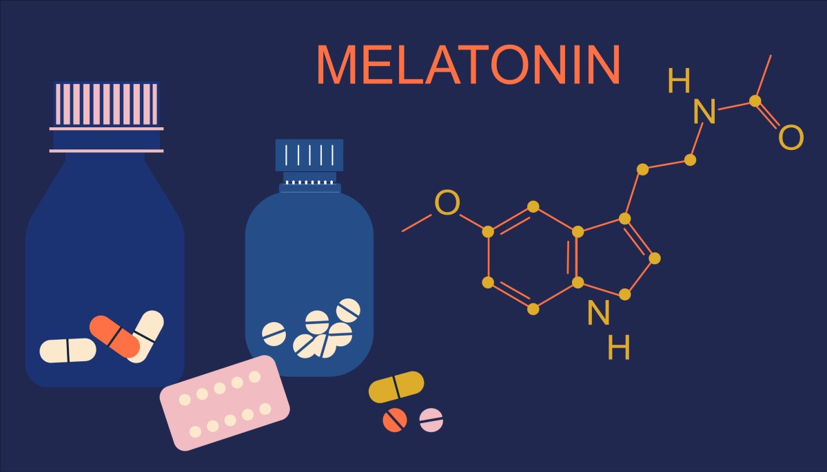 Melatonin - kjemisk formel, skjema