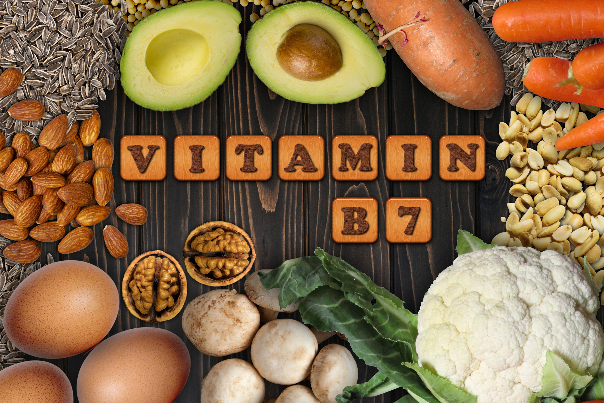 Naturlige kilder til vitamin B7