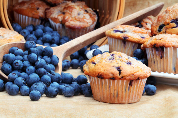 Sunne blåbærmuffins? Krusoppskrift med banan og cottage cheese