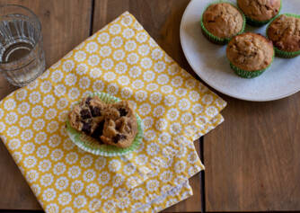 Oppskrift på sunne bananmuffins uten mel og laktose. Prøv den sammen med oss.